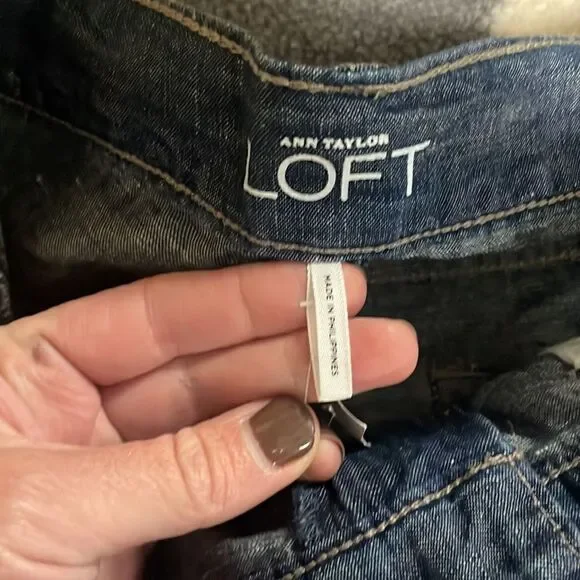 NWT Ann Taylor Loft light weight denim shorts - Picture 10 of 12
